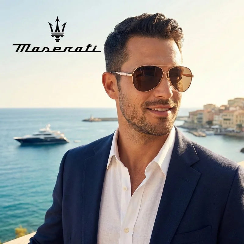 MASERATI Car High End UV400 Polarized Glasses For Grecale Levante Quattroporte Ghibli Mc20 Mcpura GT GranCabrio Drive Sunglasses
