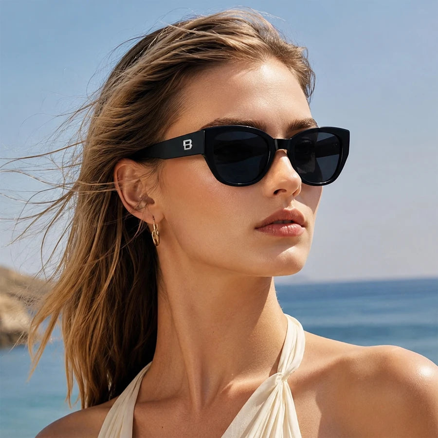 2026 trendy vintage big cat eye sunglasses for women ladies retro beach sunshade sun glasses uv400 luxury brand designer eyewear