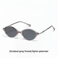 Lzabella 2026 Hot TR90 Retro Fashion Sunglasses Oval Delicate Elegant Polarized Glasses For Women UV400 Outdoor Driving Eyewear