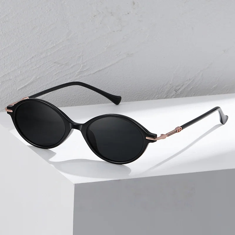 Lzabella 2026 Hot TR90 Retro Fashion Sunglasses Oval Delicate Elegant Polarized Glasses For Women UV400 Outdoor Driving Eyewear