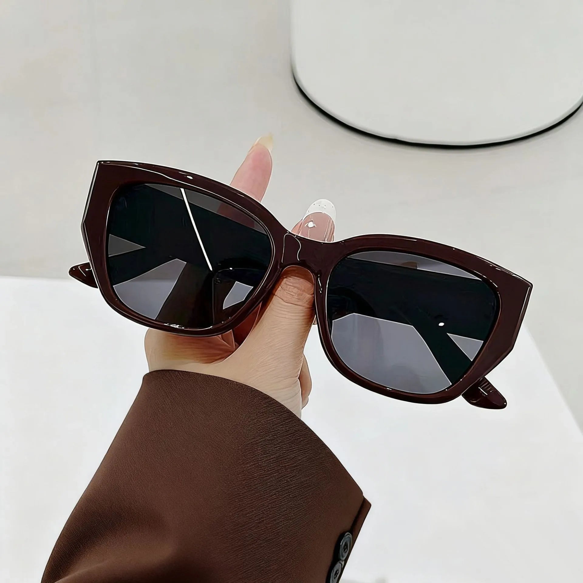 2026 trendy vintage big cat eye sunglasses for women ladies retro beach sunshade sun glasses uv400 luxury brand designer eyewear