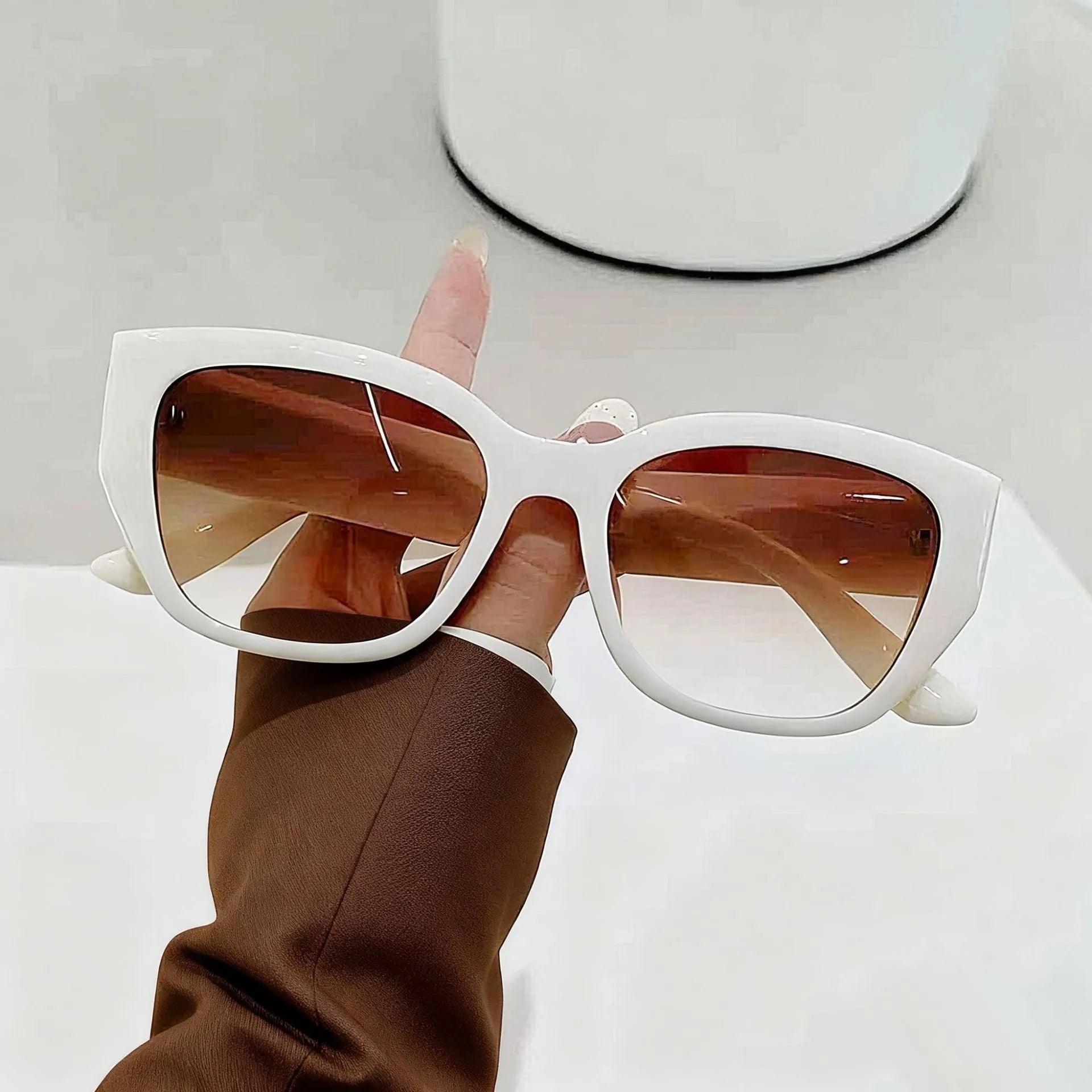 2026 trendy vintage big cat eye sunglasses for women ladies retro beach sunshade sun glasses uv400 luxury brand designer eyewear
