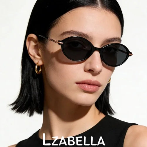 Lzabella 2026 Hot TR90 Retro Fashion Sunglasses Oval Delicate Elegant Polarized Glasses For Women UV400 Outdoor Driving Eyewear
