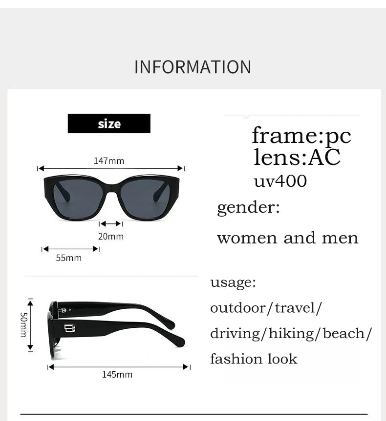 2026 trendy vintage big cat eye sunglasses for women ladies retro beach sunshade sun glasses uv400 luxury brand designer eyewear